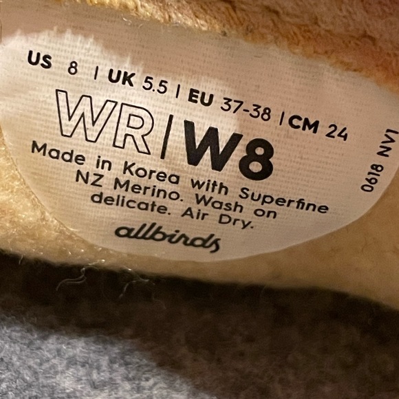 ALLBIRDS Wool Runners sneakers Tuke Yellow Comfort Shoes Women's 8 - Picture 10 of 10